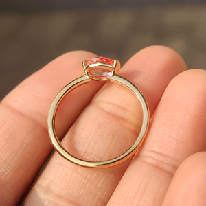 Anillo de Compromiso Solitario con Diamante Corte Rosa Redondo, Anillo de Novia de Oro Sólido, Elegante Anillo de Propuesta para Mujer, Joyería Fina, Regalo - Product Image 6