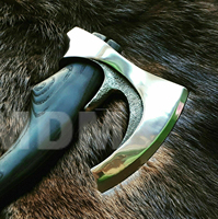 Hache viking en acier au carbone poli à la main, hache tomahawk, hache à fendre, haches