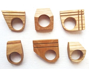 New Arrival Wood Napkin Rings for <b>Wedding</b> Restaurant Hotel Home Use Wholesale Wood Napkin <b>Tissue</b> Holder Party Decorate Best Sale - Product Image 3