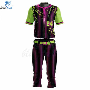 Hot Sale Custom <b>Baseball</b> Jersey Uniform <b>Set</b> with Custom Logo Printing Custom Name & Number Plus Size 100% Polyester - Product Image 1