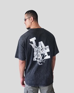 เสื้อยืดทรงบ็อกซี่ผู้ชาย โอเวอร์ไซส์ ไหล่ตก ผ้าฝ้าย แขนสั้น สไตล์ลำลอง สตรีทแวร์ ทรงหลวม ปักลายกราฟิก เสื้อผู้ชายทรงบ็อกซี่โอเวอร์ไซส์ - Product Image 6