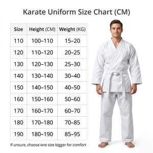Uniforme de Karate Personalizado Ligero de 200 GSM, Traje de Entrenamiento de Artes Marciales, Uniforme de Karate de Algodón para Adultos y Niños - Product Image 5