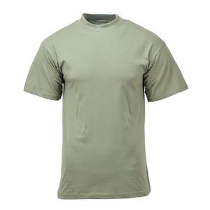 Camiseta de Manga Corta para Hombre, Color Verde Oliva, Cuello Redondo, Corte Regular, Transpirable, Informal, de Algodón, Estilo Checo - Product Image 5