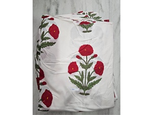 Tissu en coton 100% imprimé numérique à fleurs roses, lavable, au meilleur prix de gros et multi-usages - Product Image 3