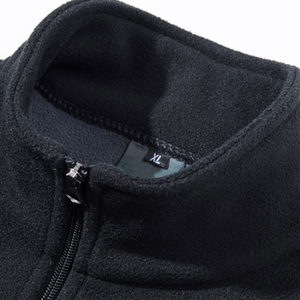 Chaqueta de Forro Polar para Hombre, Cálida, Cortavientos, Transpirable, de Secado Rápido, con Cierre Completo, Cuello Alto y Múltiples Bolsillos con Cremallera - Product Image 2