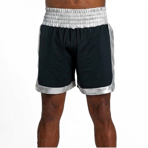 Wholesale MMA Compression Shorts Front Logo OEM Custom for Kick Boxing Fight Shorts Breathable 220g Men's <b>Polyester</b>/Nylon Quick - Product Image 4