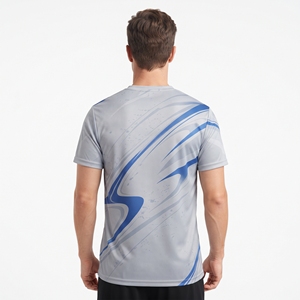 Men's Custom Sublimation Sports T <b>Shirt</b> All Over Print Breathable <b>Geometric</b> Pattern Athletic Training Tee Polyester Performance - Product Image 2