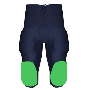 Ensemble d'uniformes de football américain unisexe, vert marine, numéro 24, maillot court en mesh, pantalon rembourré, vêtements de sport respirants - Product Image 3