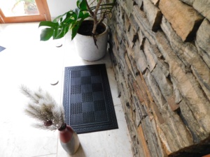 Tapis de porte en caoutchouc côtelé ROYAL GREEKY MAT 45x75cm 100% caoutchouc, tapis de porte d'entrée, tapis de sol, tapis en caoutchouc design - Product Image 4