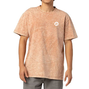 T-shirt délavé à l'acide avec impression de logo personnalisé, T-shirts délavés à l'acide pour hommes de haute qualité, prix de gros pour T-shirts délavés à l'acide pour hommes - Product Image 2