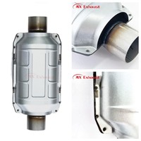 Convertidor Catalítico Metálico Universal de Alto Flujo MX con Soporte de Panal para Sistemas de Escape Euro5 y Euro6