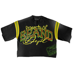 Fabricantes de Ropa, Camisetas Gráficas Extra Grandes de Alta Calidad, 250 g/m², 100% Algodón Francés, Corte Crudo, Tejido de Punto Estampado - Product Image 2