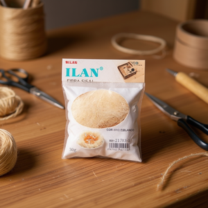 ILAN Fibra di Sisal 30g Bianca Materiale per Artigianato - Product Image 3