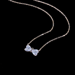 Collar Clásico con Corazón de Diamante Mossinate para Regalos Románticos, Día de San Valentín, Aniversario y Colección de Joyería para Parejas - Product Image 1