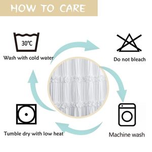 Tenda da doccia singola con volant Shabby Elegance, 72 x 36 pollici - Product Image 5