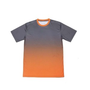 Camiseta con cuello redondo y diseño de sublimación de 180 gsm, camiseta ajustada para hombre al por mayor OEM, camiseta de sublimación en oferta al por mayor. - Product Image 1