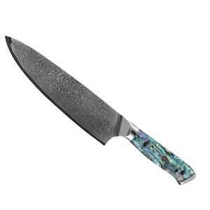 Couteau de Chef Professionnel LEGACY BLADES en Acier Damas Personnalisé avec Manche en Résine et Lame Pleine Longueur – Fabrication OEM - Product Image 2