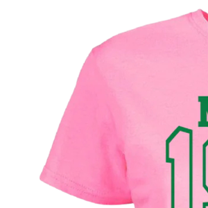 AKA Made in 1908 เสื้อยืดสีชมพูปักลายกราฟิกผ้าฝ้ายคอกลมแขนสั้นลำลองสำหรับทุกเพศนุ่มระบายอากาศได้เสื้อยืดฤดูร้อน - Product Image 5