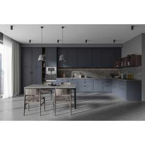 Ensemble d'armoires de cuisine modulaires en contreplaqué stratifié mélaminé de luxe européen moderne personnalisé JY Project pour appartement, conception gratuite - Product Image 2