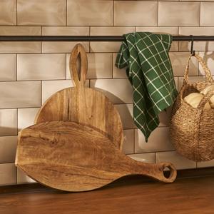 Planche à découper en bois en gros, épaisse et robuste, compatible couteaux, avec poignée élégante, idéale pour la découpe et le service quotidiens - Product Image 6