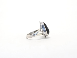 925 Sterling Silver <b>Black</b> Onyx Bezel <b>Ring</b> Natural Gemstone Classic Wedding <b>Ring</b> <b>for</b> <b>Men</b> & Women - Product Image 4