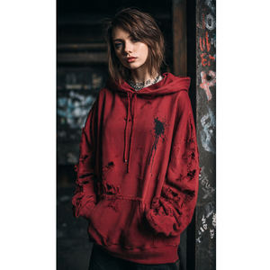 Haut à capuche d'hiver pour femme, molleton épais 550 g/m², coupe oversize, pull à capuche pour femme, hoodie sublimation pour femme - Product Image 2