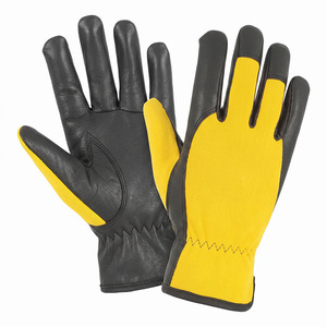 Best Performance Goat Grain Leather Assembly for Unisex Heavy Duty Industrial <b>Hand</b> Safety Gardening <b>Gloves</b> Custom Logo - Product Image 2