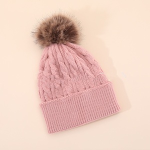 For Jacquard Knitted Breathable & Waterproof Beanie <b>Hat</b> Brown Unisex Adult Winter Warm Casual 56-58CM Acrylic Solid - Product Image 4