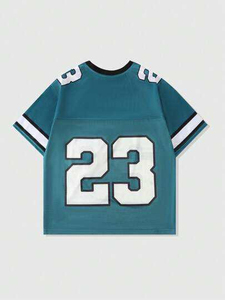 Maillot de football américain classique rétro en polyester 100 % à séchage rapide, imprimé par transfert thermique, personnalisable, grande taille, vente en gros - Product Image 5