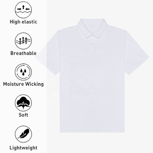 Camiseta de Golf de Manga Corta para Hombre, Personalizada con Logotipo Bordado, Transpirable, Tejida, 100% Poliéster, Alta Calidad, Precio Bajo - Product Image 6