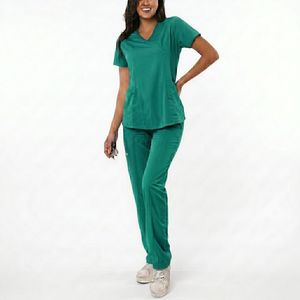 Comfortable Unisex Hospital <b>Scrub</b> Suit Uniform Sets Short Sleeve OEM Service Trending Product Low MOQ Customized Color & Design - Product Image 5
