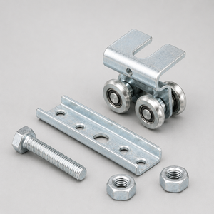 Herrajes para Puertas Corredizas de Acero Galvanizado de 1.5 mm, Modernos, Duraderos, Resistentes al Óxido, Silenciosos, de Rodamiento Suave, para Uso en Hoteles, 1 Año de Garantía - Product Image 4