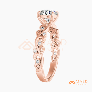 Elegant Princess Cut Moissanite Ring for Women <b>Rose</b> Gold Promise Wedding Jewelry Gift USA Style Ring - Product Image 6