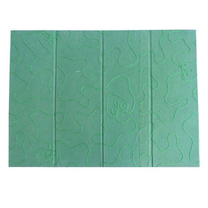 Handmade Decorative Beautiful Green Color Handmade Cotton Paper Embroidery Waste <b>Bin</b> Study Room Dustbin Dustbin - Product Image 3