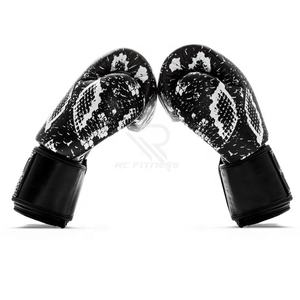 Gants de boxe en cuir de haute qualité de 14 oz antidérapants avec fermeture à crochets et boucles pour la salle de sport, la remise en forme et les arts martiaux - Product Image 4