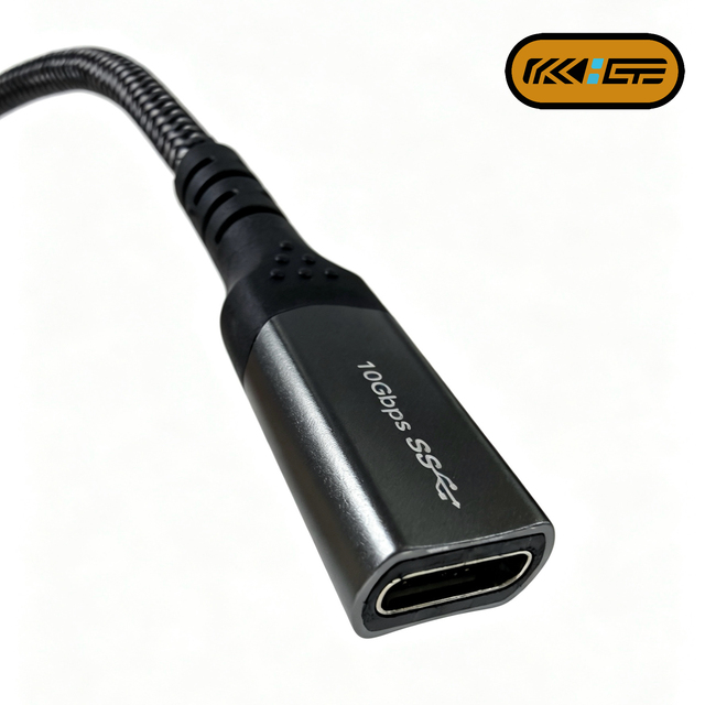 Cable Manufacturer 10Gbps USB C 3.1 Braided Nylon Male Female Extender Cord 100W PD Fast Charging 4K 60Hz Video Docking Computer
