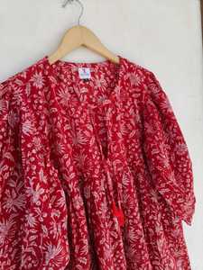 Robe longue en coton imprimé floral bohème pour femme, coupe évasée, décontractée, pour la plage ou les soirées, vente en gros, exportation - Product Image 4