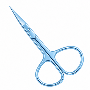 Ciseaux à cuticules en acier inoxydable à lame droite, pointe aiguisée, outils de manucure pour la coupe des ongles, style simple pour adultes - Product Image 3