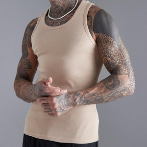 Débardeurs Homme Haute Qualité, Coupe Carrée, Côtelés, Musculation, Stringer, Compression Personnalisée, Course à Pied, Gym - Product Image 3