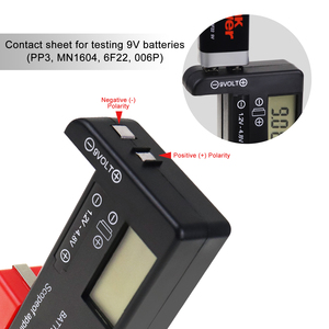 Probador de Baterías Digital Universal con Pantalla LCD para AA, AAA, C, D, 9V, 1.55V, Pilas de Botón, 3.7V, 18650, 21700, Baterías de Litio - Product Image 4