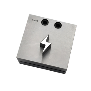 Poinçon de découpe de disques en forme de flash, design personnalisé, taille unique 25 mm, pour la fabrication de bijoux, en acier inoxydable, poinçons multi-formes, vente chaude - Product Image 1
