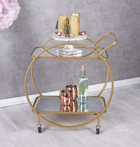 Metal Bar Cart On Wheels <b>Serving</b> Cart Tea <b>Trolley</b> Clearing <b>Trolley</b> Kitchen Cart <b>Trolley</b> - Product Image 3
