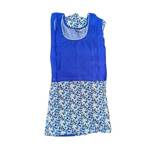 Camisones cortos de alimentación para madres, alimentación de maternidad con estampado floral con dos cremalleras, vestido de noche para madres divinas para niños suaves - Product Image 2