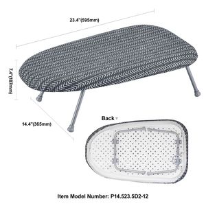 Planche à repasser pliable 23,4 x 14,4 pouces, mini planche à repasser avec housse en coton 100% résistante à la chaleur, petite planche à repasser 7 pouces - Product Image 6
