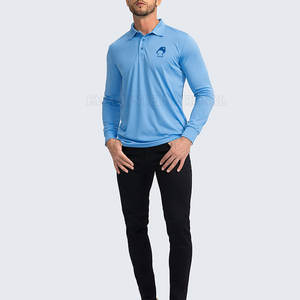 Camisetas Polo de Manga Larga para Hombre, Color Sólido, Ecológicas, Nuevo Estilo - Product Image 4