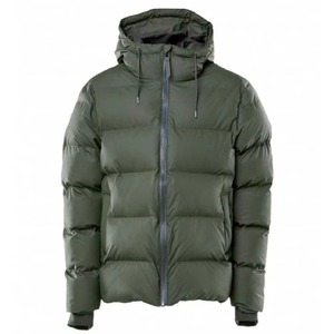 Veste matelassée en coton à capuche noire pour homme, garnie de fausse fourrure, résistante au vent, manteau d'hiver à fermeture éclair, coupe classique - Product Image 5