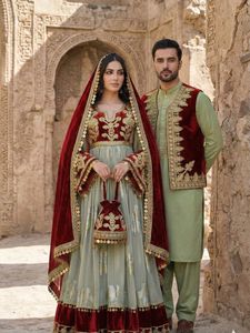 2026 Wholesale Prices Afghani <b>Dress</b> Women Maxi Style O Neck Long Sleeve Breathable A Line Heavy Embroidery Party <b>Wedding</b> <b>Dresses</b> - Product Image 4
