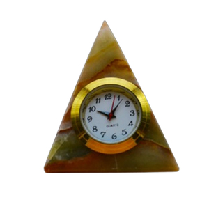 2026 New Design Luxury European Style Vintage Natural Marble Onyx <b>Clock</b> Premium Quality Natural Marble Onyx <b>Clock</b> - Product Image 3