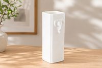 Vase en porcelaine en forme de tête d'éléphant, récipient à fleurs en céramique de 7,5 cm pour la décoration intérieure et l'agencement du salon