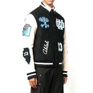 Blouson Bomber Unisexe Personnalisé avec Logo, Col Baseball, Teint, Style Hip Hop, Léger, Décontracté, Coupe-Vent Printemps, Veste Boutonnée - Product Image 3